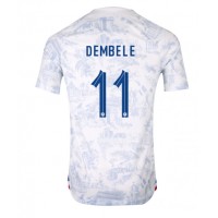 Fotbalové Dres Francie Ousmane Dembele #11 Venkovní MS 2022 Krátký Rukáv